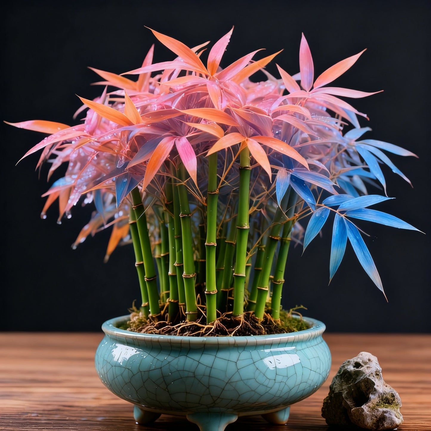 🌿 DreamBamboo - večbarvna srečna bambusova cipresa-SI