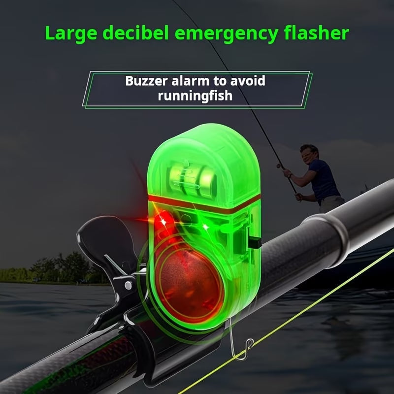 🚨🔊 Signal za ugriz z zvokom in LED lučko - občutljivo zaznavanje trnka podnevi in ponoči 🎣🌙
