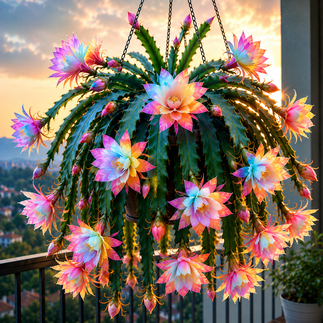 💫 Redki kaktus orhideje Epiphyllum 🌸 Redka roža, ki jo vsi občudujejo-SI