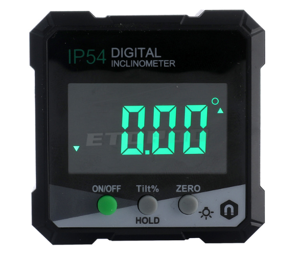 Pousbo® Mini LCD skaitmeninis kampinis nuolydžio matuoklis-LT