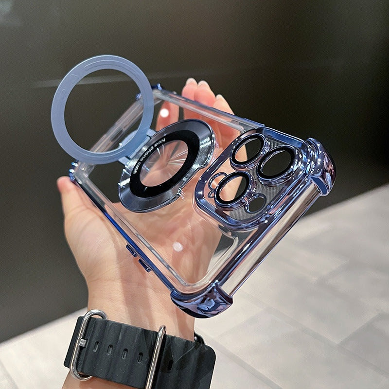 Funda anticaídas con soporte magnético para iPhone-ES