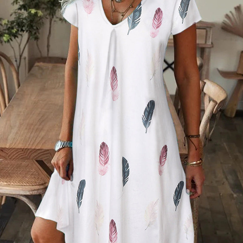 【M-3XL】🌺Elegantiška gėlėta suknelė-LT