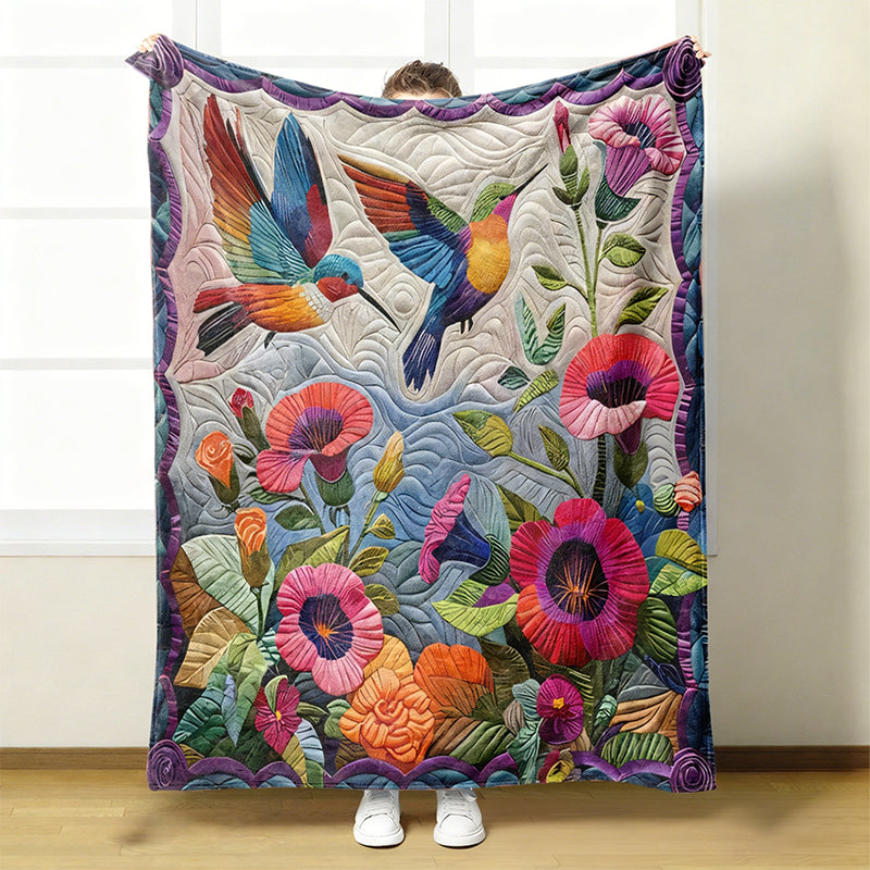 🌼 Prijetna in mehka flanelasta odeja s cvetličnim vzorcem 🛋️💐-SI