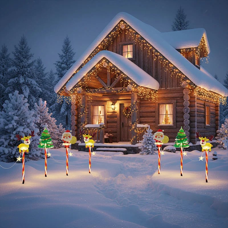 🎄🎁Paket 6 gibljivih božičnih lučk-SI