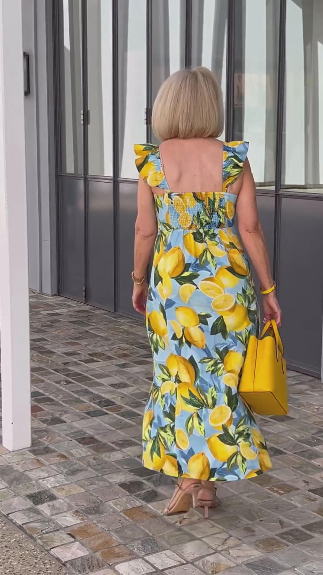 🍋Tunika kleita ar citrona apdruku