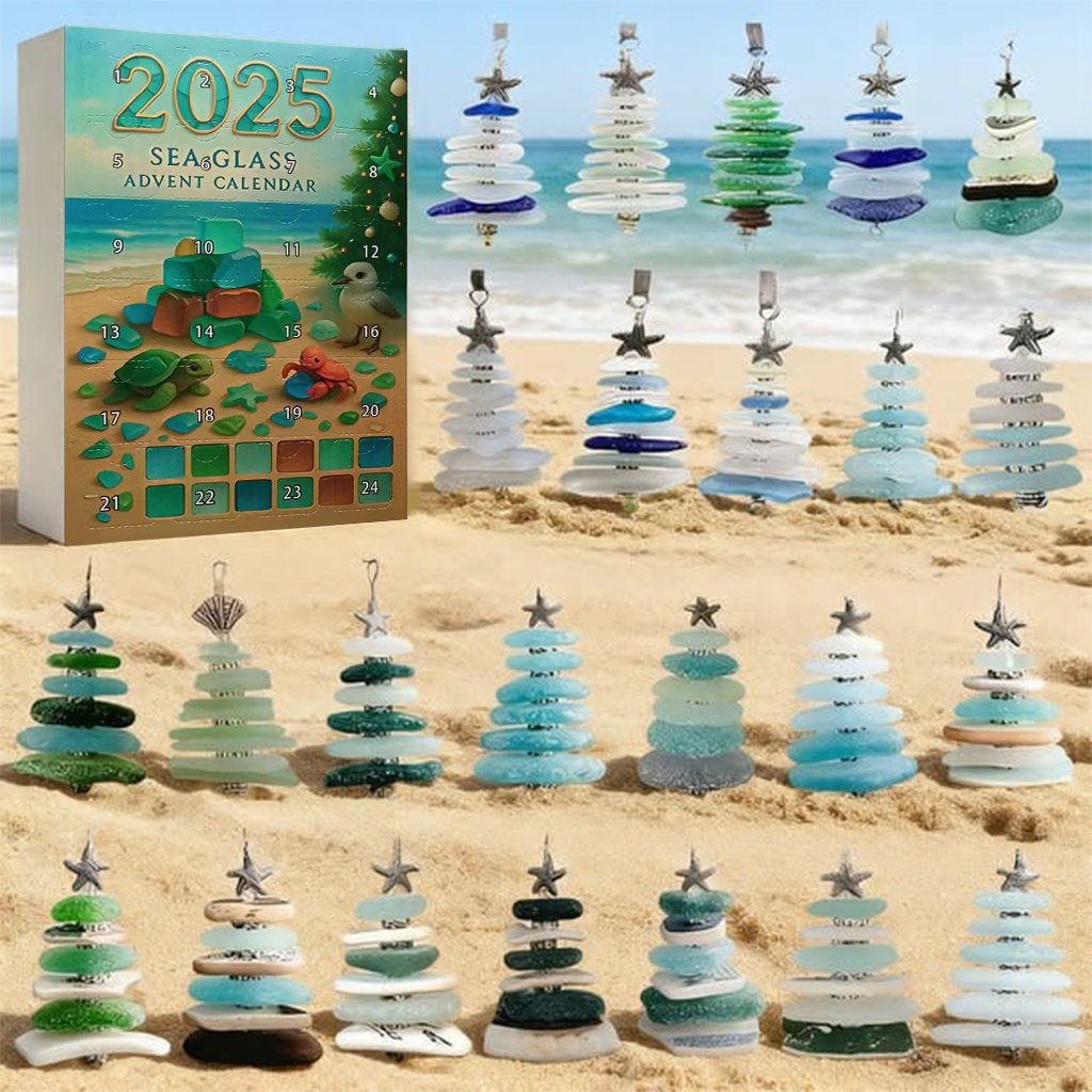 🌊✨Akrilni adventni koledar z učinkom božičnega drevesca 🎄❄️SI
