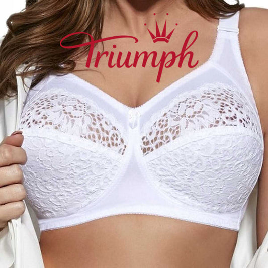 Triumph® – 3 dalys💖50% nuolaida✨2025 moteriška didelio dydžio siuvinėta minkšta liemenėlė-LT