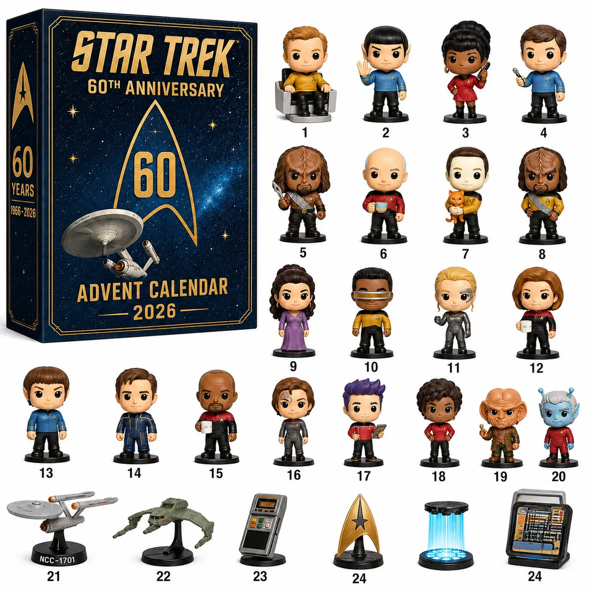 Star Trek 60th Anniversary 2026 Advent Calendar147077
