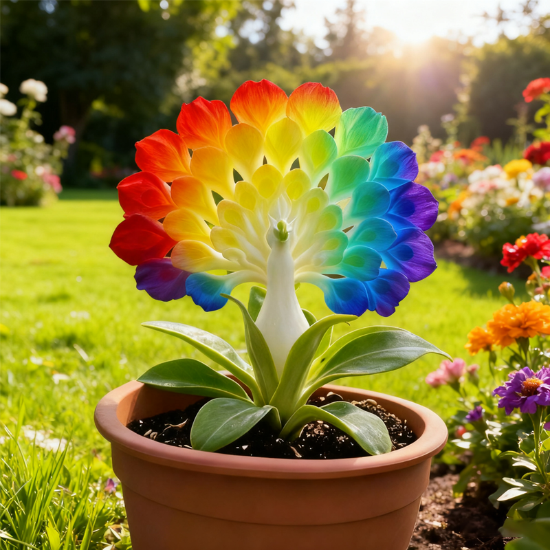 💠 Kvapnių gėlių karalienė – povo orchidėjų svogūnėliai, sukuriantys tyrą ir prabangią sodo patirtį-LT
