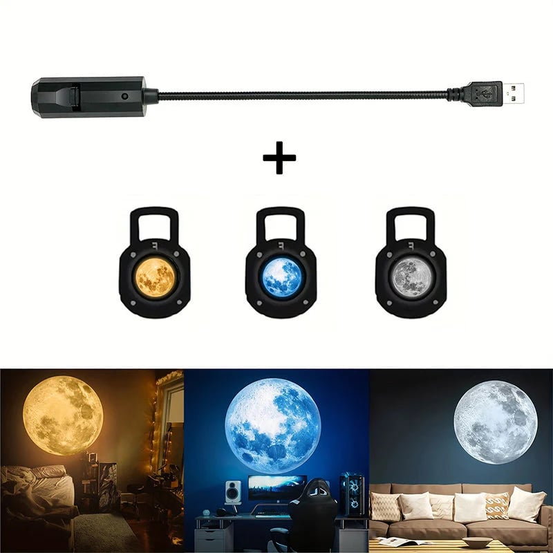 USB projektor Galaxy in nočna lučka Luna-SI