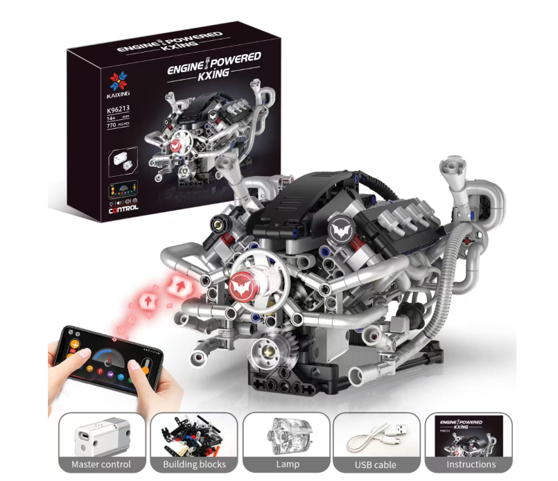 🔥 Rjoveč motor V8!-SI