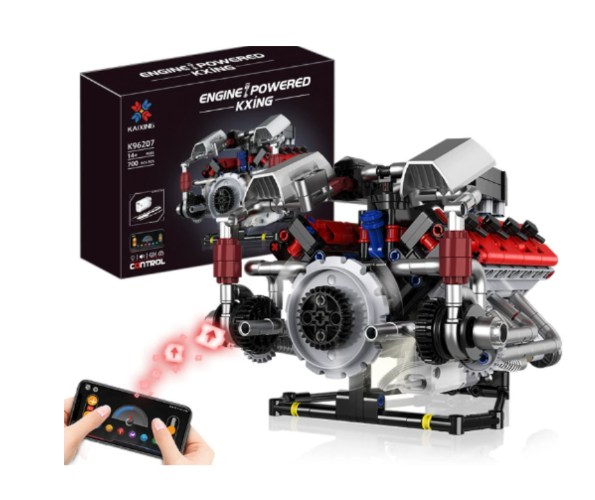 🔥 Rjoveč motor V8!-SI