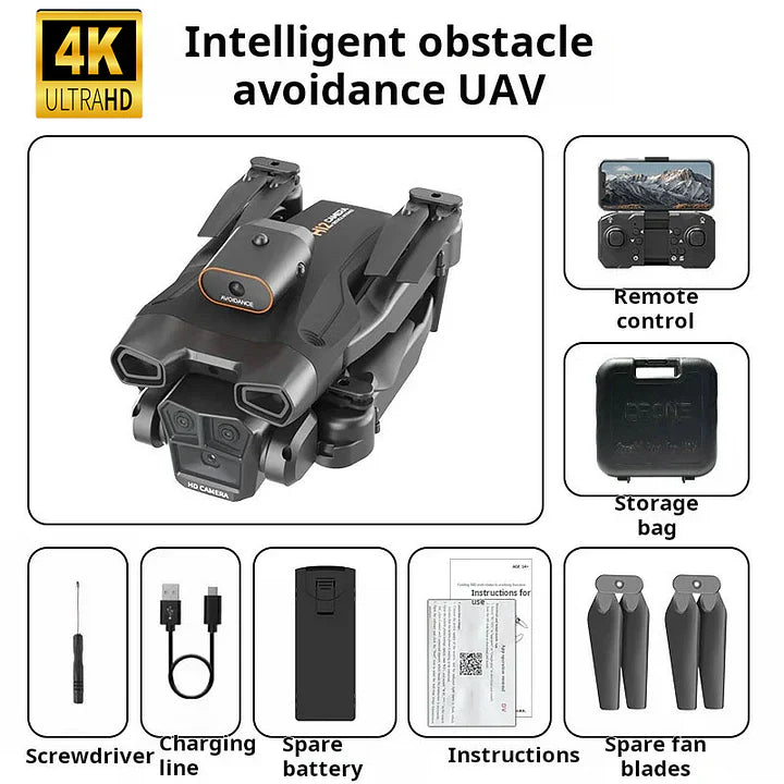 ❄🎄2025 m. specialus pasiūlymas⛄🔔 Dronas su 4K kamera suaugusiems, HS175D RC keturkopteris su automatiniu grįžimu, sekti mane, varikliai be šepetėlių, skrydis ratu, maršruto taškai, aukščio laikymas, režimas be galvos, 28 minučių ilgas skrydis! !-LT
