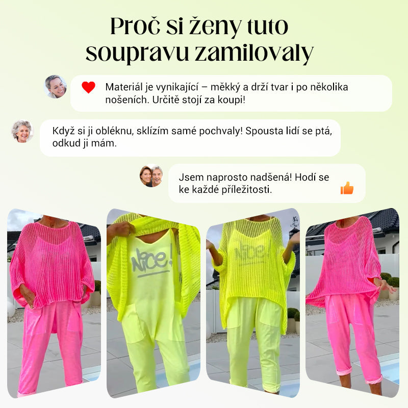 🌸Γυναικεία ολόσωμη φόρμα + κούφιο casual τοπ-GR