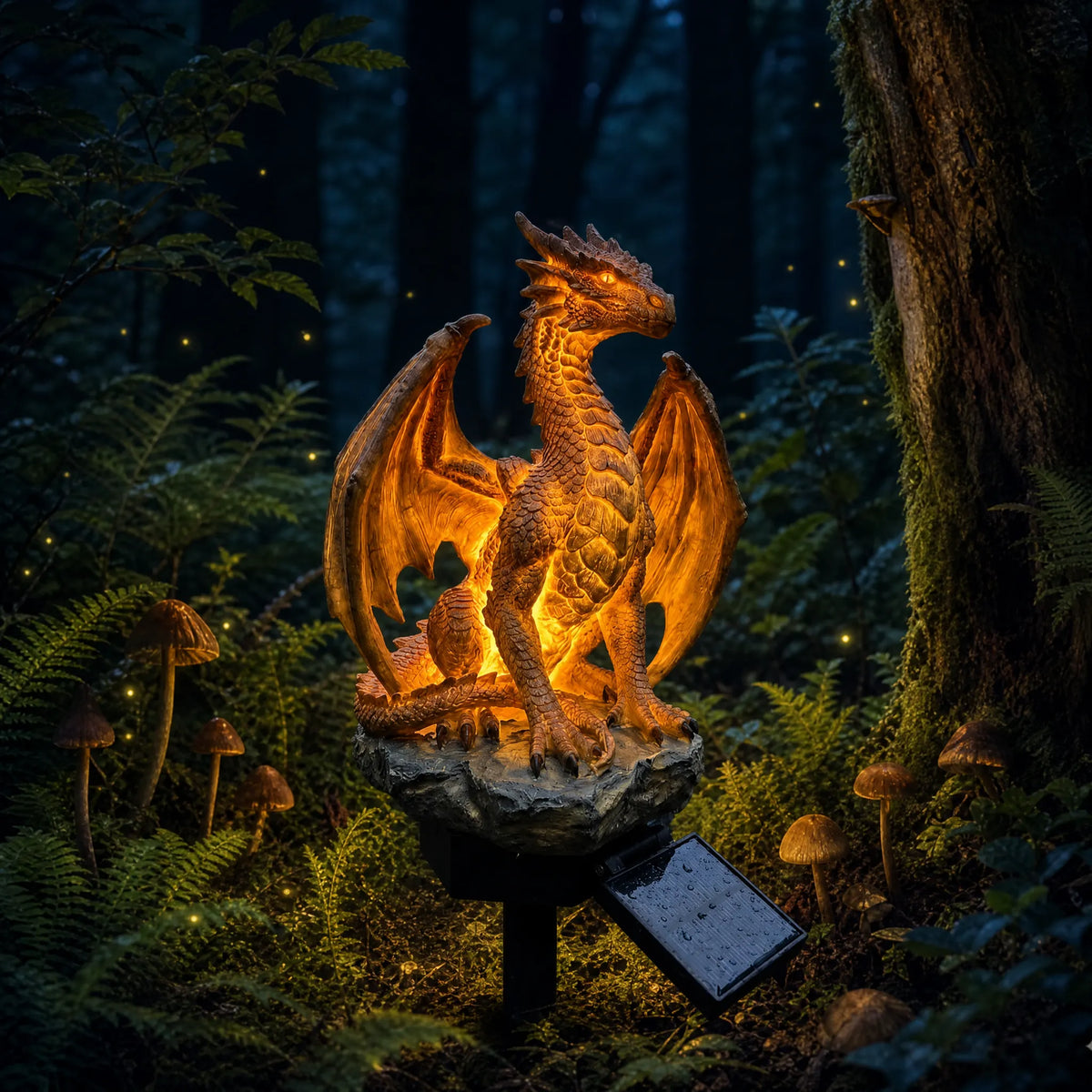 Solarna vrtna svetilka Dragon Legacy Golden Ember Edition-SI