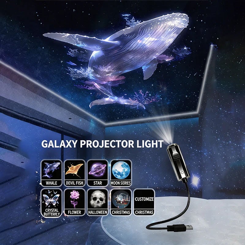 USB projektor Galaxy in nočna lučka Luna-SI