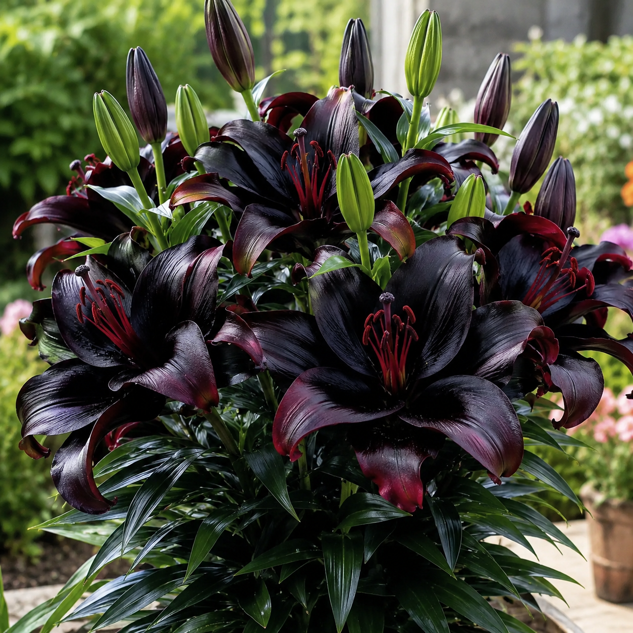 Črna magična lilija 🌺Čebuljice parfumskih lilij – sveže in sladke-SI