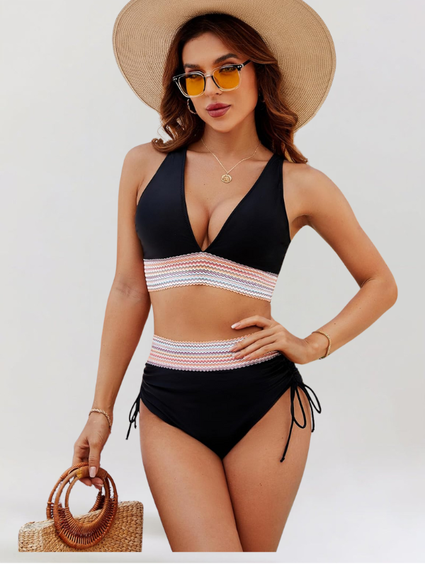 Isa | Bikini komplet z visokim pasom in udobnim trebuščkom-SI