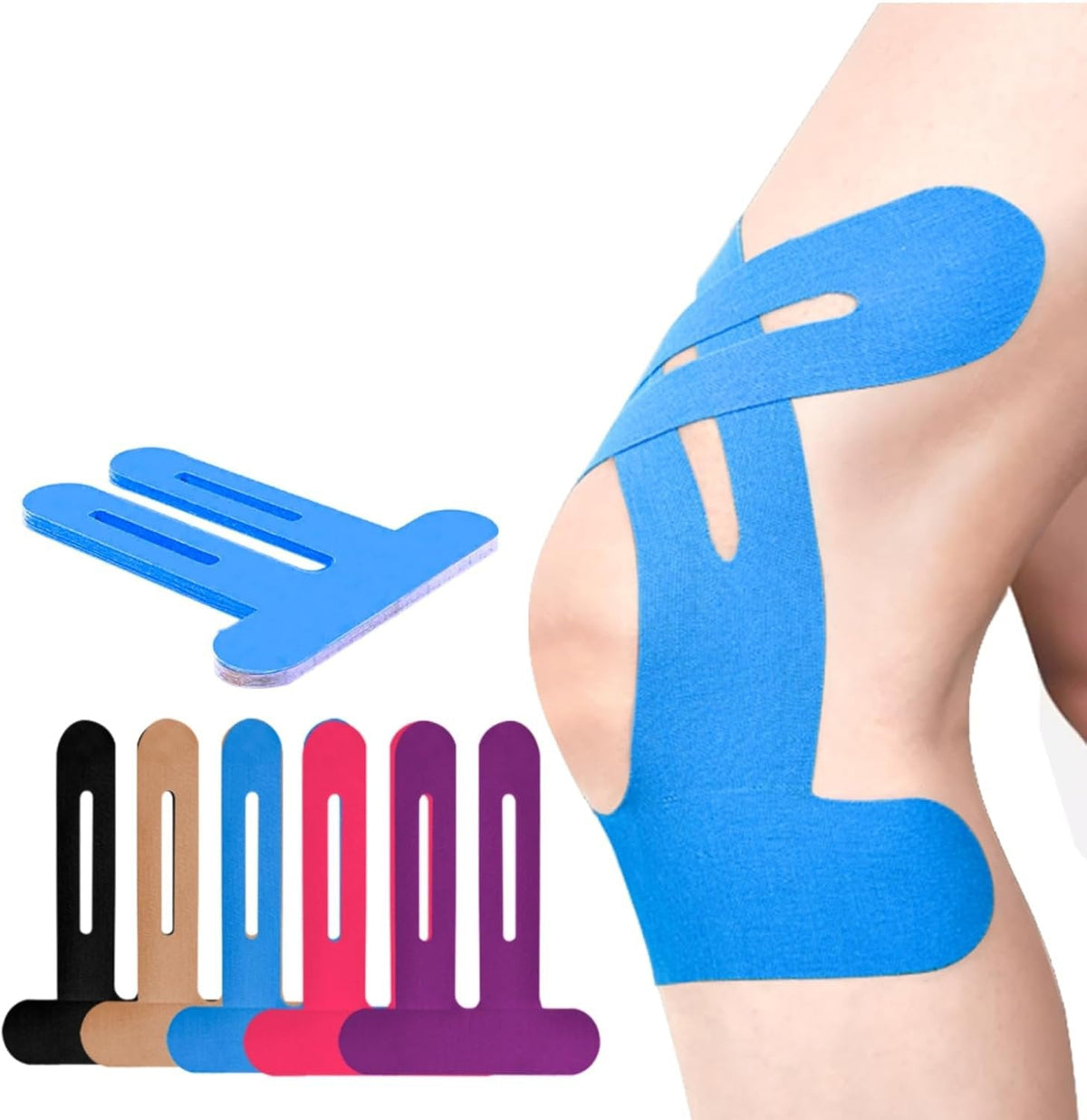 🎁50% NUOLAIDA – iš anksto paruoštas kineziologinis teipas keliui-LT