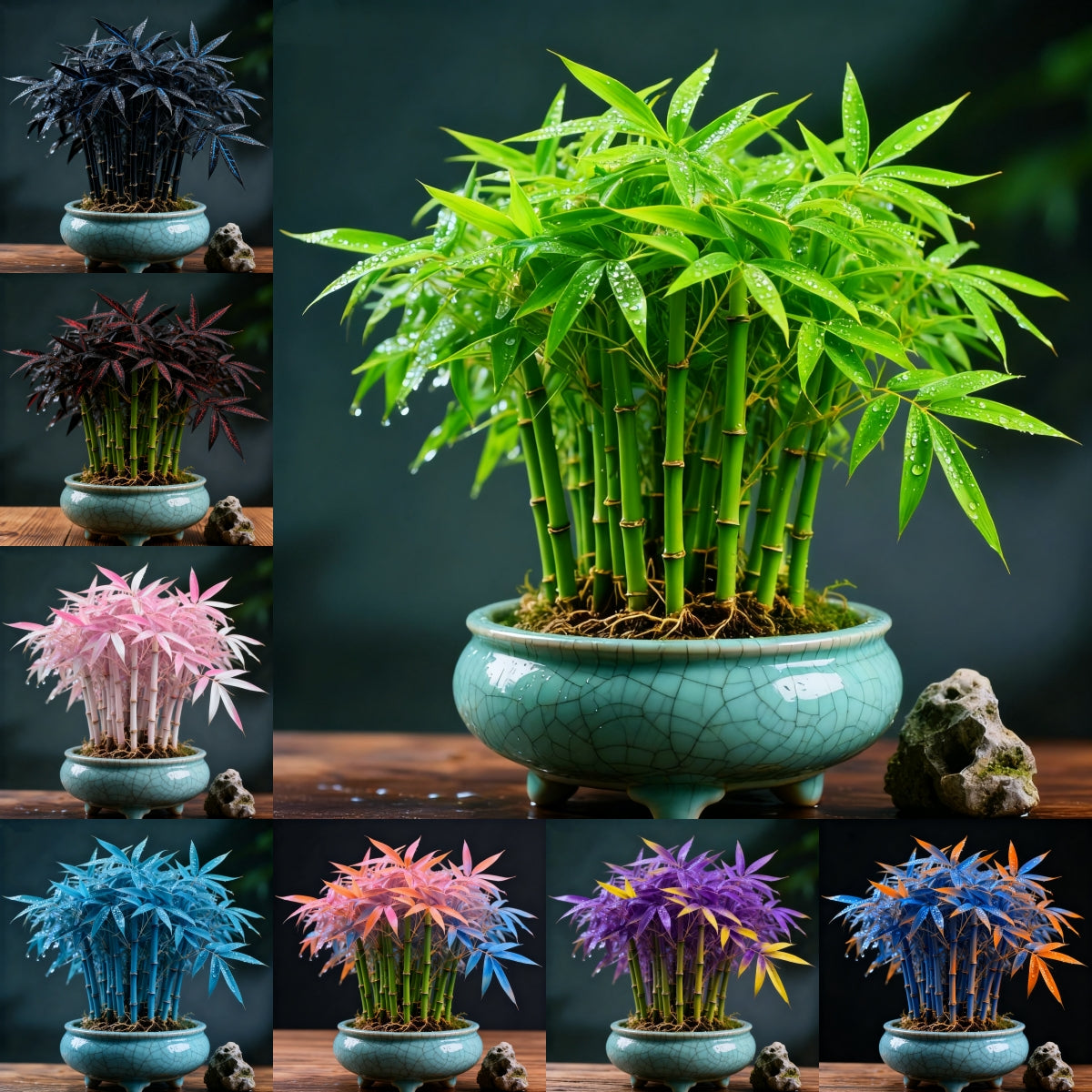 🌿 DreamBamboo - večbarvna srečna bambusova cipresa-SI