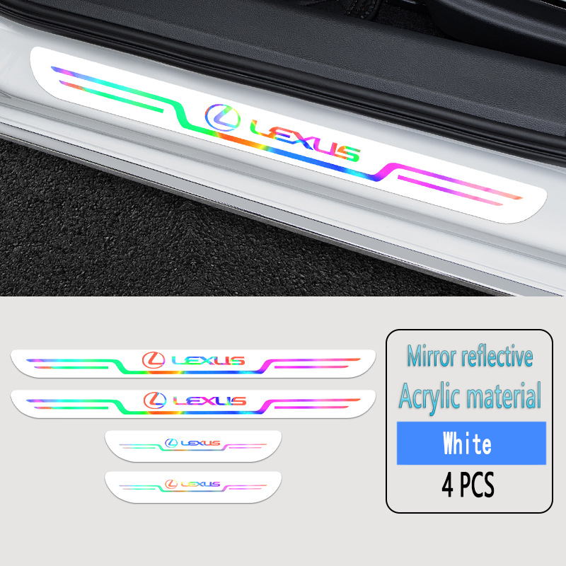 ✨Akrilinės lazerinės automobilių apsaugos nuo užsiteršimo durelių slenksčių juostelės🎉4 vnt.🎉-LT