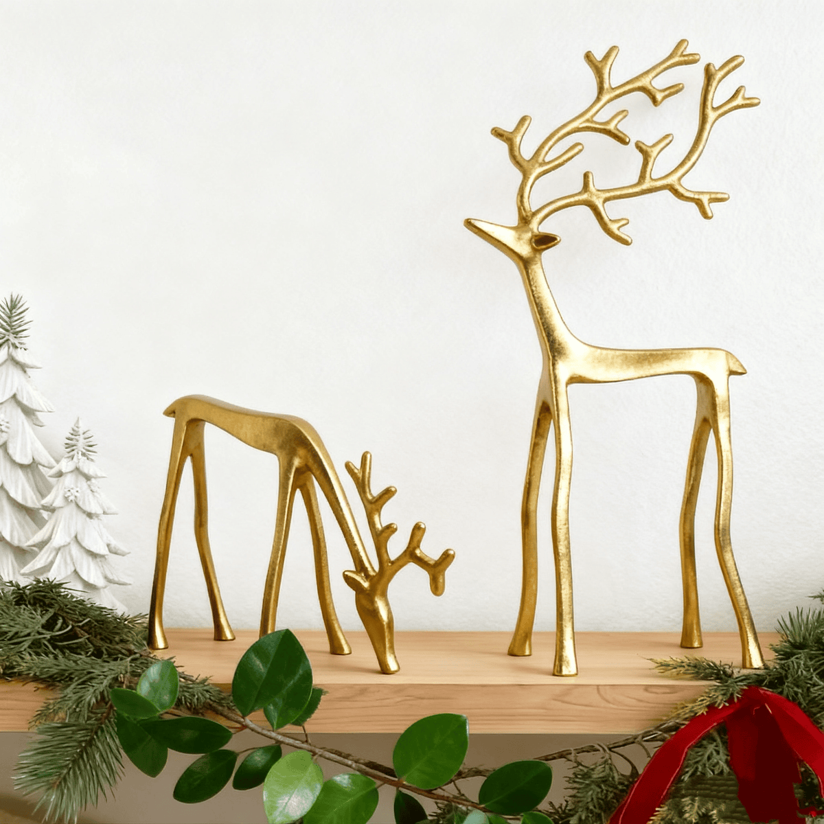 🎅Kalėdų bestseleris 🦌 Juodojo elnio figūrėlė, kalėdinė dekoracija-LT