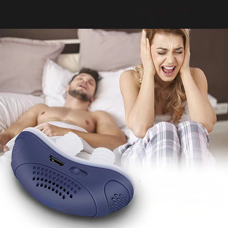 Naujas mini CPAP aparatas be žarnos, be kaukės, anti-knarkimo ventiliatorius-LT