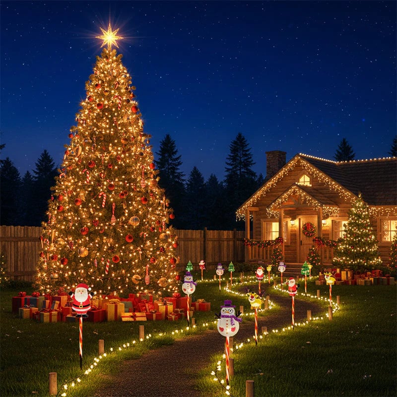 🎄🎁Paket 6 gibljivih božičnih lučk-SI