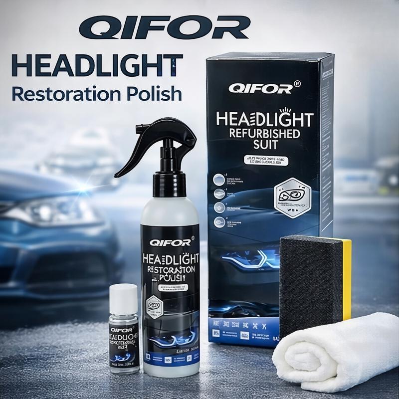 🚘 Komplet za obnovo leč žarometov – obnovite jasnost zarošenih in porumenelih leč žarometov 💡-SI