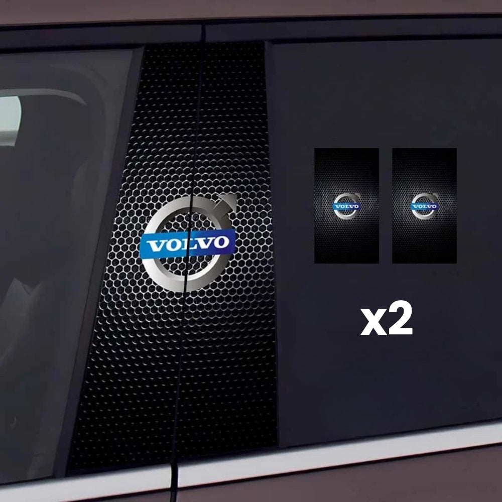 2x automobilio langų lipdukai su logotipu-LT