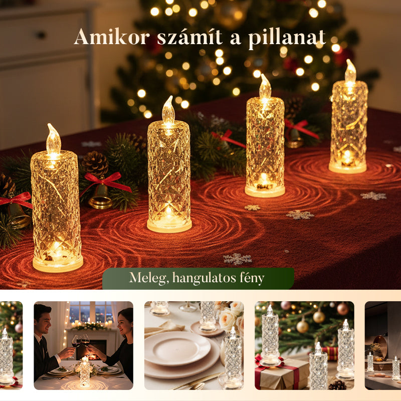 【✨1+2 Δωρεάν】Ρομαντικά κεριά LED χωρίς φλόγα με μπαταρία-GR