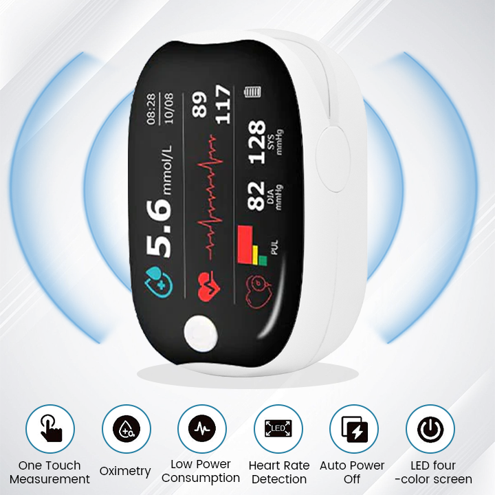 🔬 Laser Glucose Monitor – Brez bolečin, hitro in natančno merjenje krvnega sladkorja!-SI