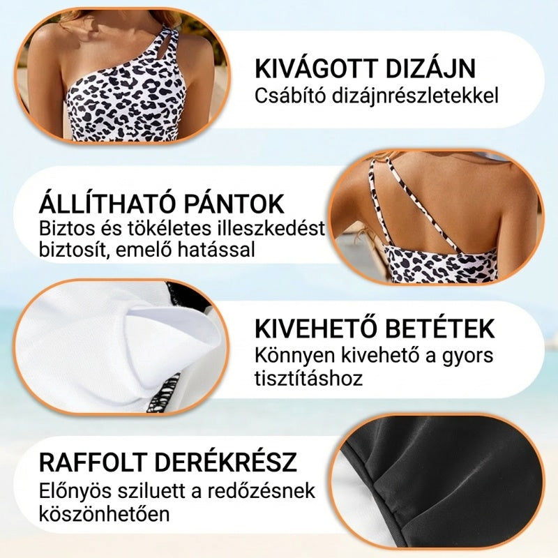 🔥 Tallas S-2XL 🍀 Traje de baño de una pieza con hombros descubiertos para mujer 🏖️👙-ES