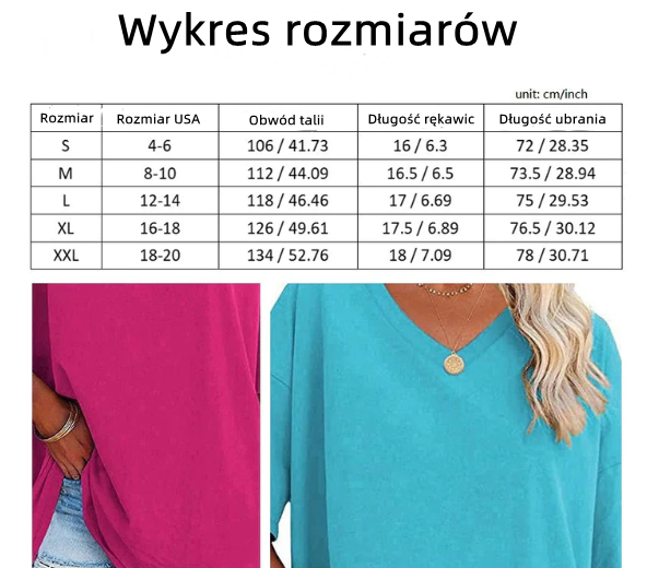 Ženska majica z V izrezom za prosti čas