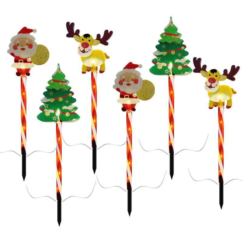 🎄🎁Paket 6 gibljivih božičnih lučk-SI