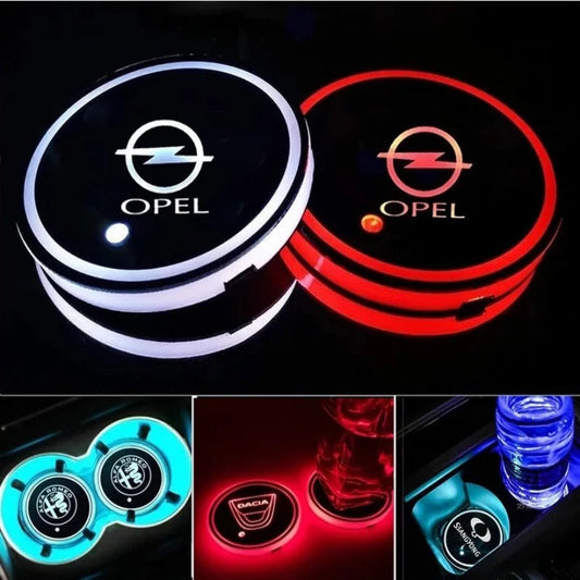 2PCS LED avtomobilski podstavki za kozarce-SI