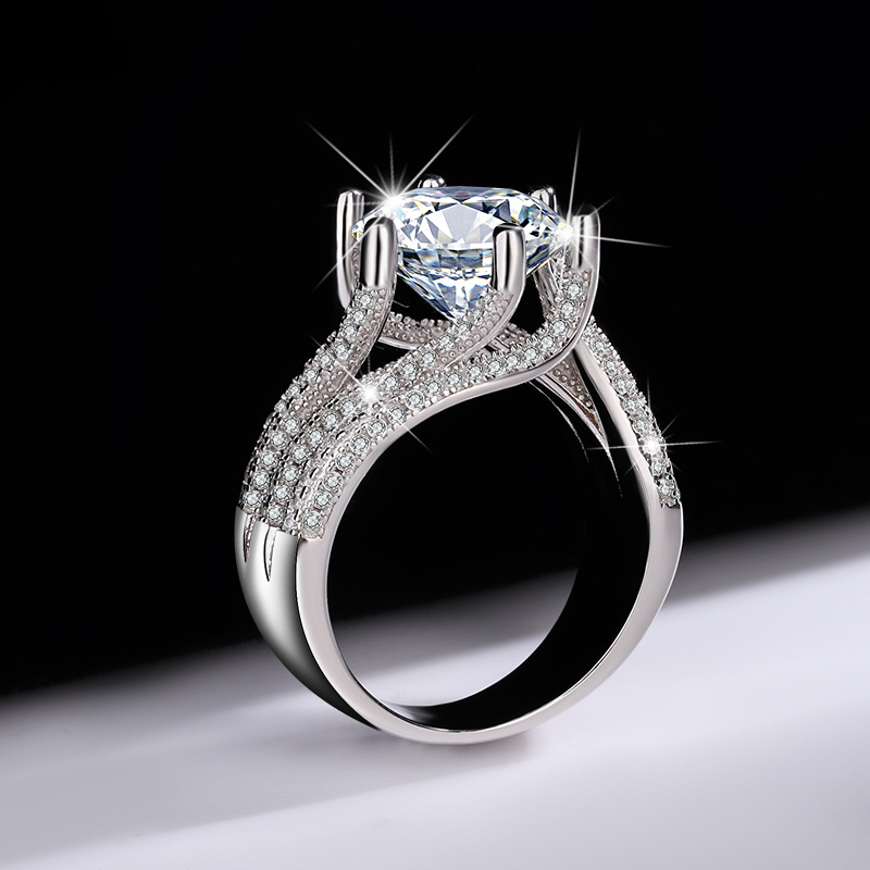 💖(ZADNJI DAN RAZPRODAJE - 80 % POPUSTA) Diamantni prstan z magnetnim moissanitom DIYSTARTM 💍-SI