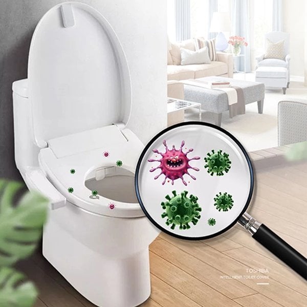 🛡️ Za vaše zdravje! 🌿 Biorazgradljiva plastična zaščita za straniščno desko za enkratno uporabo 🥰-SI