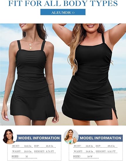 🔥👙Γυναικεία μαγιό tankini δύο τεμαχίων με εφέ αδυνατίσματος στην κοιλιά-GR