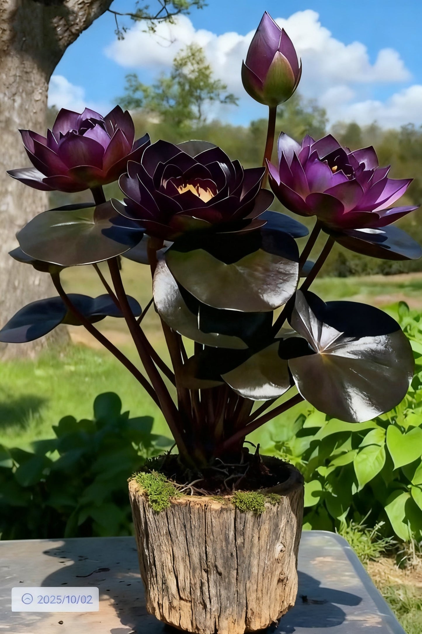 🌌💜 Tieňový lotos – vzácna kráska vo vašej záhrade🌸-SK