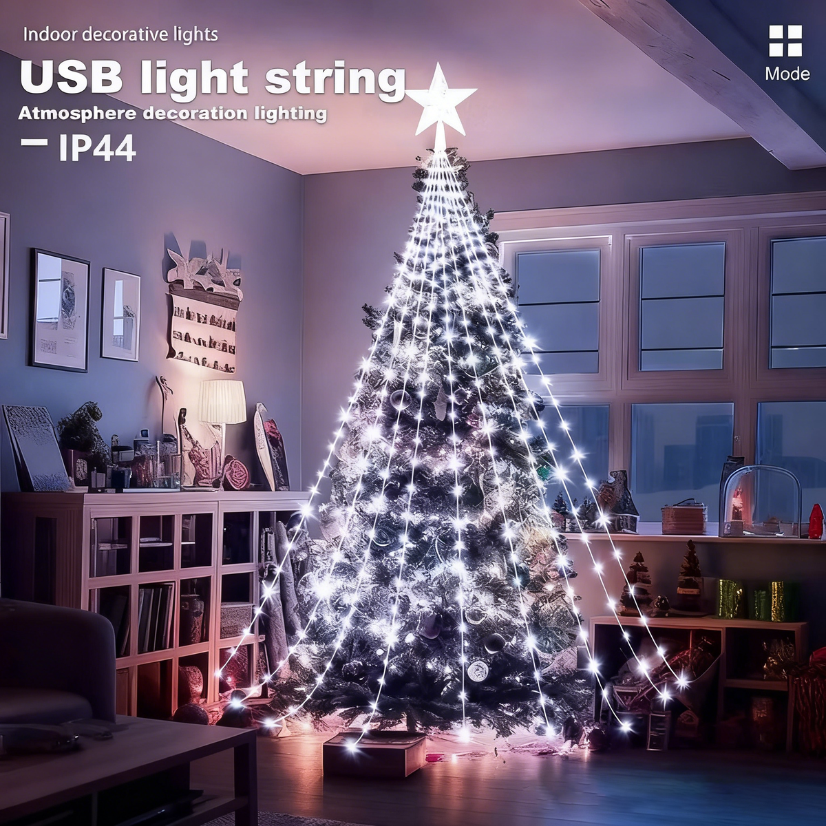 🎁Zgodnja praznična razprodaja 50 % POPUSTA🎄Božične lučke Starlight Cascade-SI