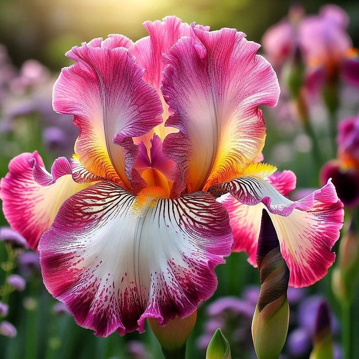 ⚜️Σπάνια, ψηλή γενειοφόρος ίριδα (ποικιλία υψηλής ποιότητας με ριζώματα)-GR