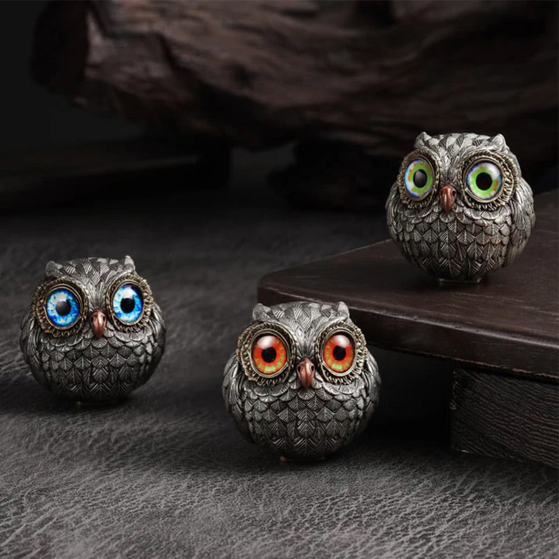 🦉Realistična figurica varuhinje srečne sove-SI