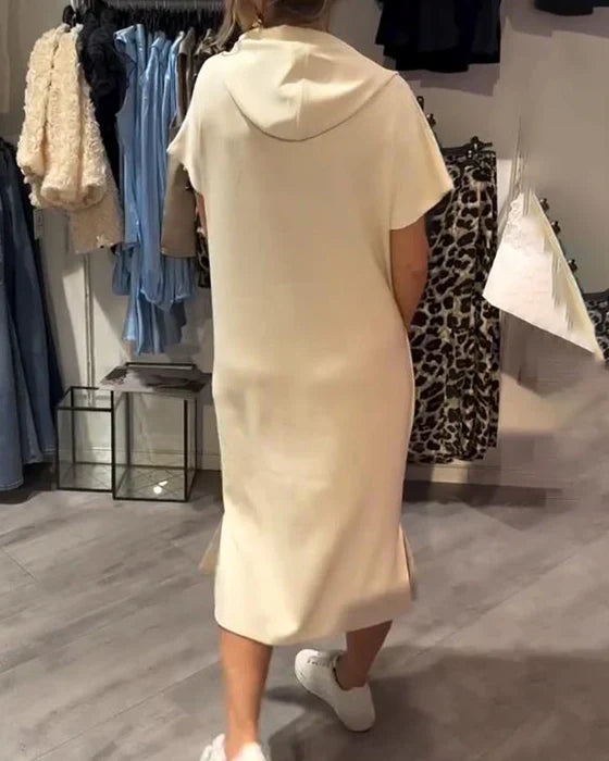 💥🔥👗[S-5XL] Νέο καλοκαιρινό φόρεμα φούτερ μεγάλου μεγέθους, άνετο και αναπνεύσιμο, σε φαρδύ, φαρδύ στυλ για το καλοκαίρι του 2025-GR