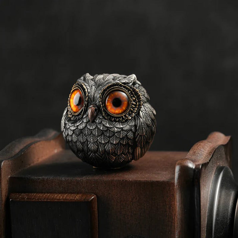 🦉Realistična figurica varuhinje srečne sove-SI