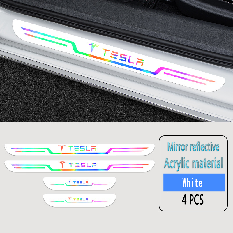 ✨Akrilinės lazerinės automobilių apsaugos nuo užsiteršimo durelių slenksčių juostelės🎉4 vnt.🎉-LT