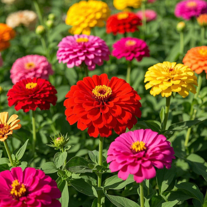 🌺Διπλοί σπόροι ζίννιας σε διάφορα χρώματα-GR