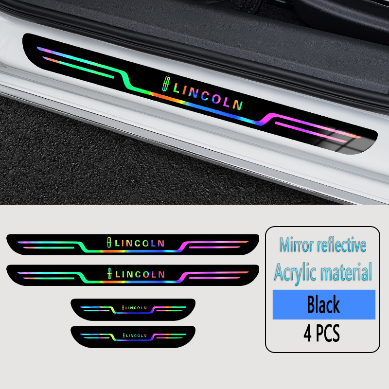 ✨Akrilinės lazerinės automobilių apsaugos nuo užsiteršimo durelių slenksčių juostelės🎉4 vnt.🎉-LT