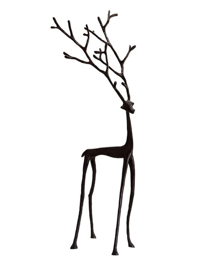 🎅Kalėdų bestseleris 🦌 Juodojo elnio figūrėlė, kalėdinė dekoracija-LT