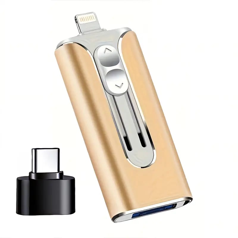 32~256GB Micro USB + 8-pinski + USB 3.0 4 v 1 U-disk za mobilni telefon in računalnik-SI